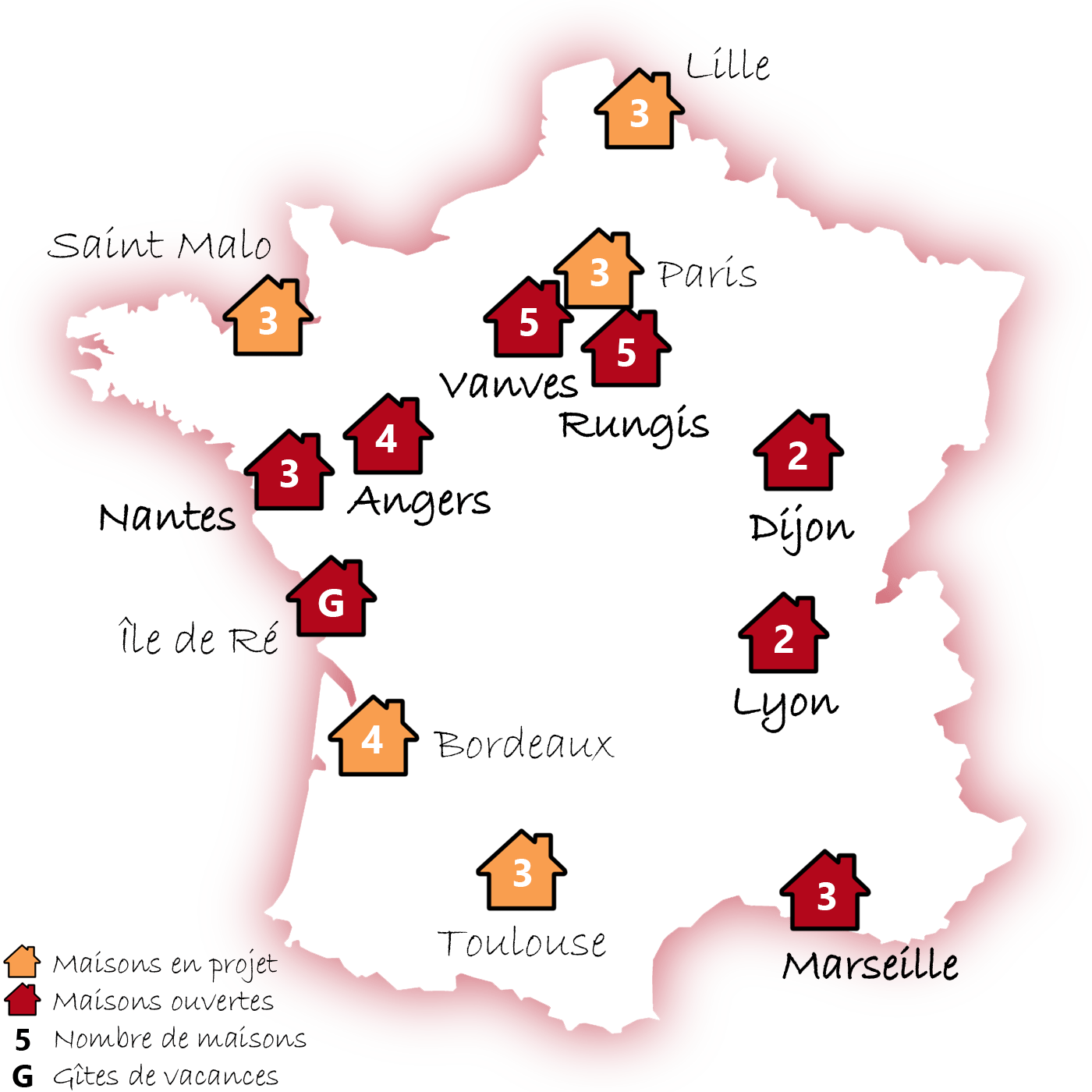 Les communautés Simon de Cyrène en France