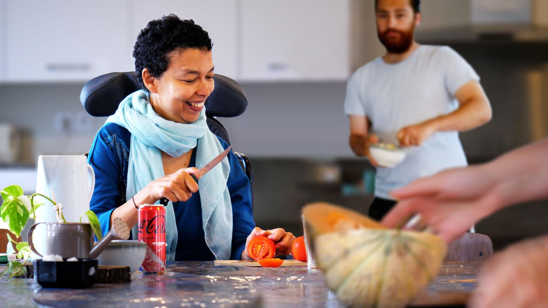 Myriam fait la cuisine à Lyon